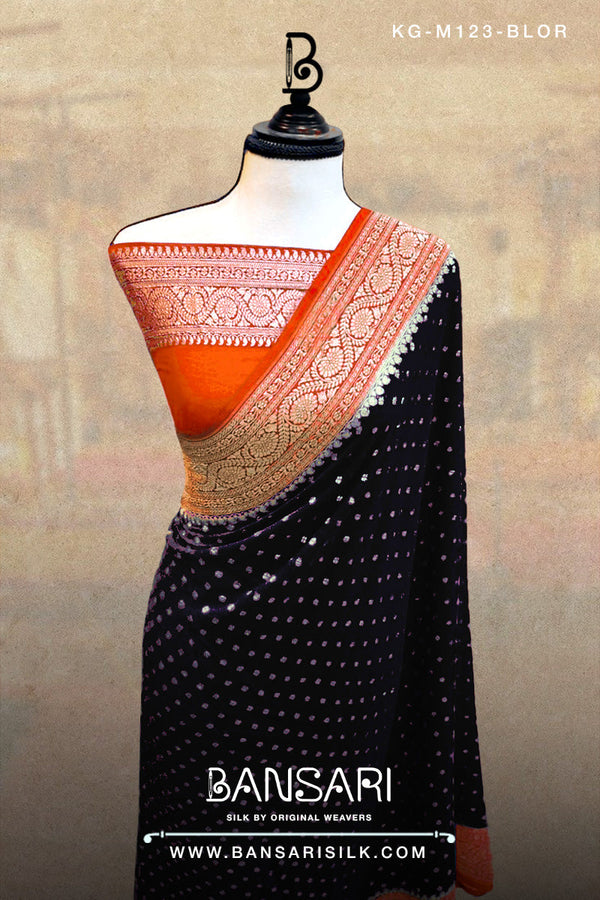 Georgette Saree, Black Saree, Orange Saree, Wedding Saree, Banarasi Saree, Khaddi, Handloom Saree, Manufacturer